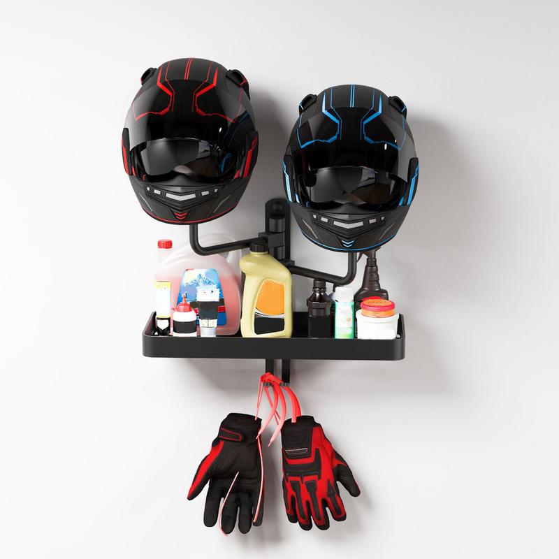 Cycling Gear Wall Storage - Helmets Holder Wall-Mounted Motorcycle Helmet Bracket