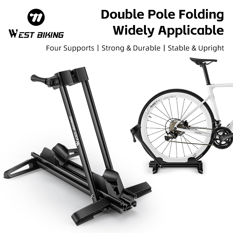 Cycling Gear Organiser - WEST BIKING Double Pole Bicycle Parking