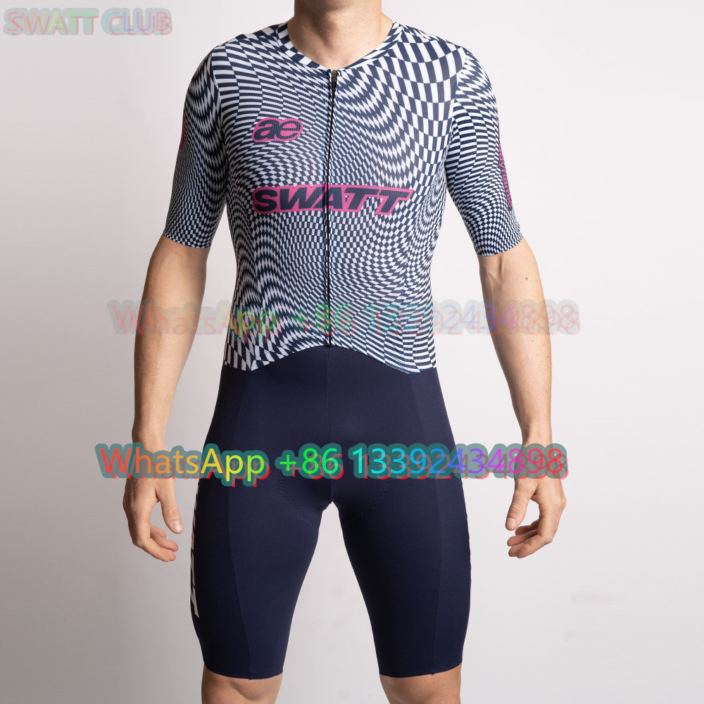 Cycling Gear Jersey - SWATT CLUB Triathlon Bodysuit Men Cycling