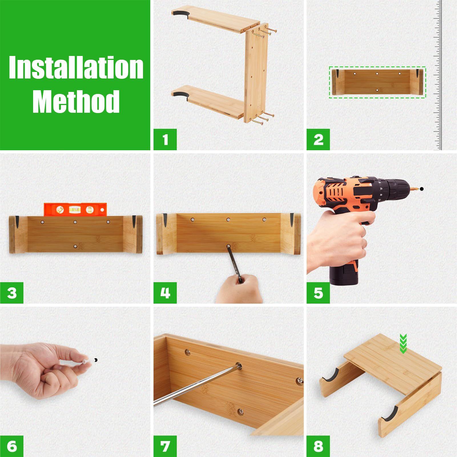 Cycling Gear Organiser - Cycling Rack Wall Mount Wooden Space-Saving