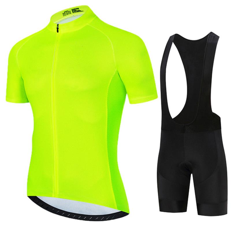 Fluorescent Green 2024 Solid c - Cycling Gear Jersey 评论和价格