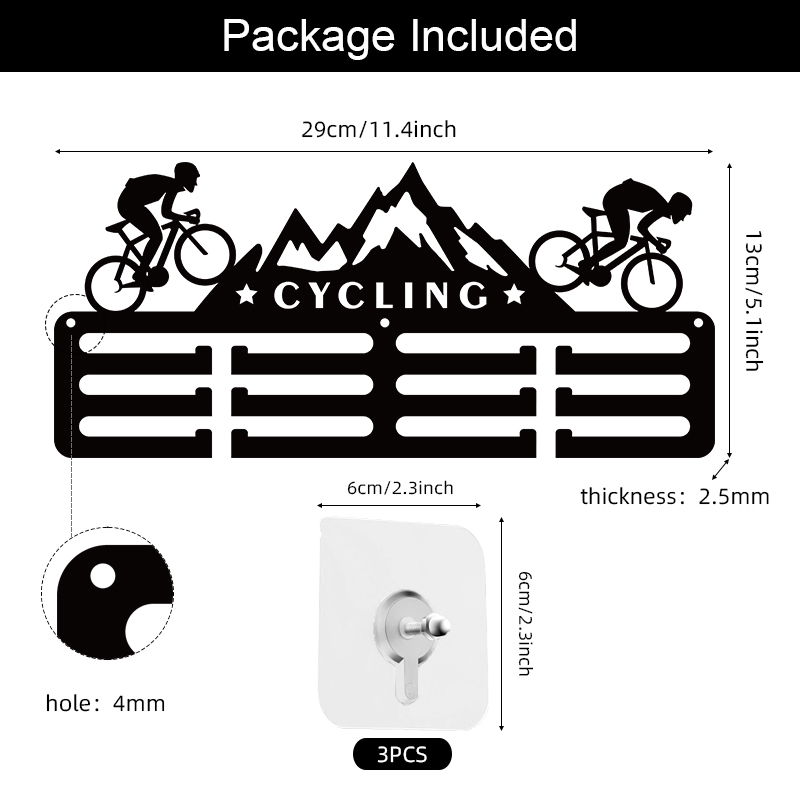 Cycling Medal Hanger Display M - Cycling Gear Wall Storage 评论和价格