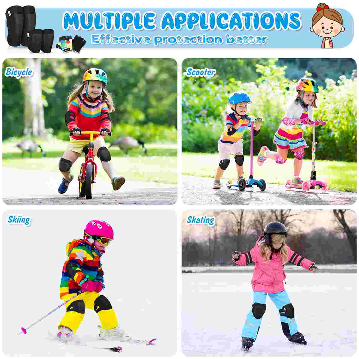 MOVTOTOP Protective Gear Set K - Cycling Gear Padding 评论和价格