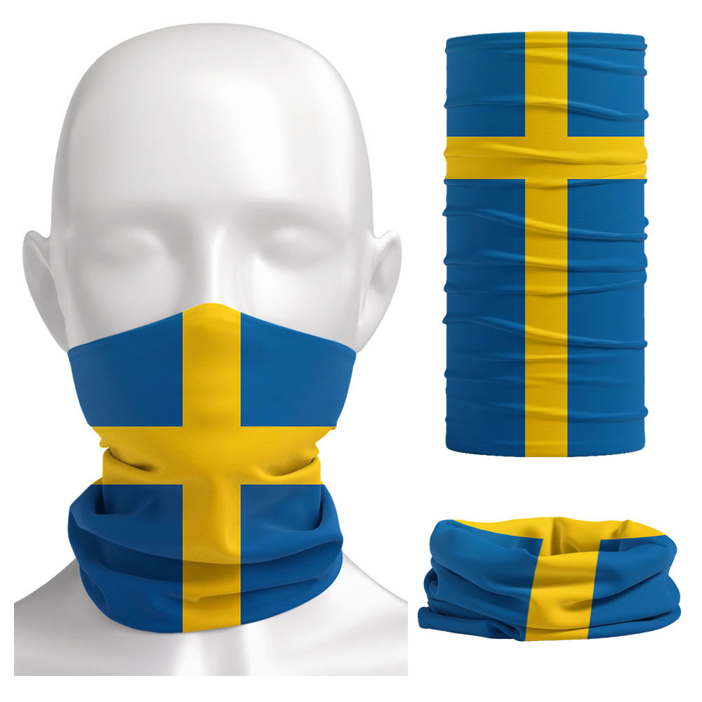 Sweden Flag Printed Bandana He - Cycling Gear Usa 评论和价格