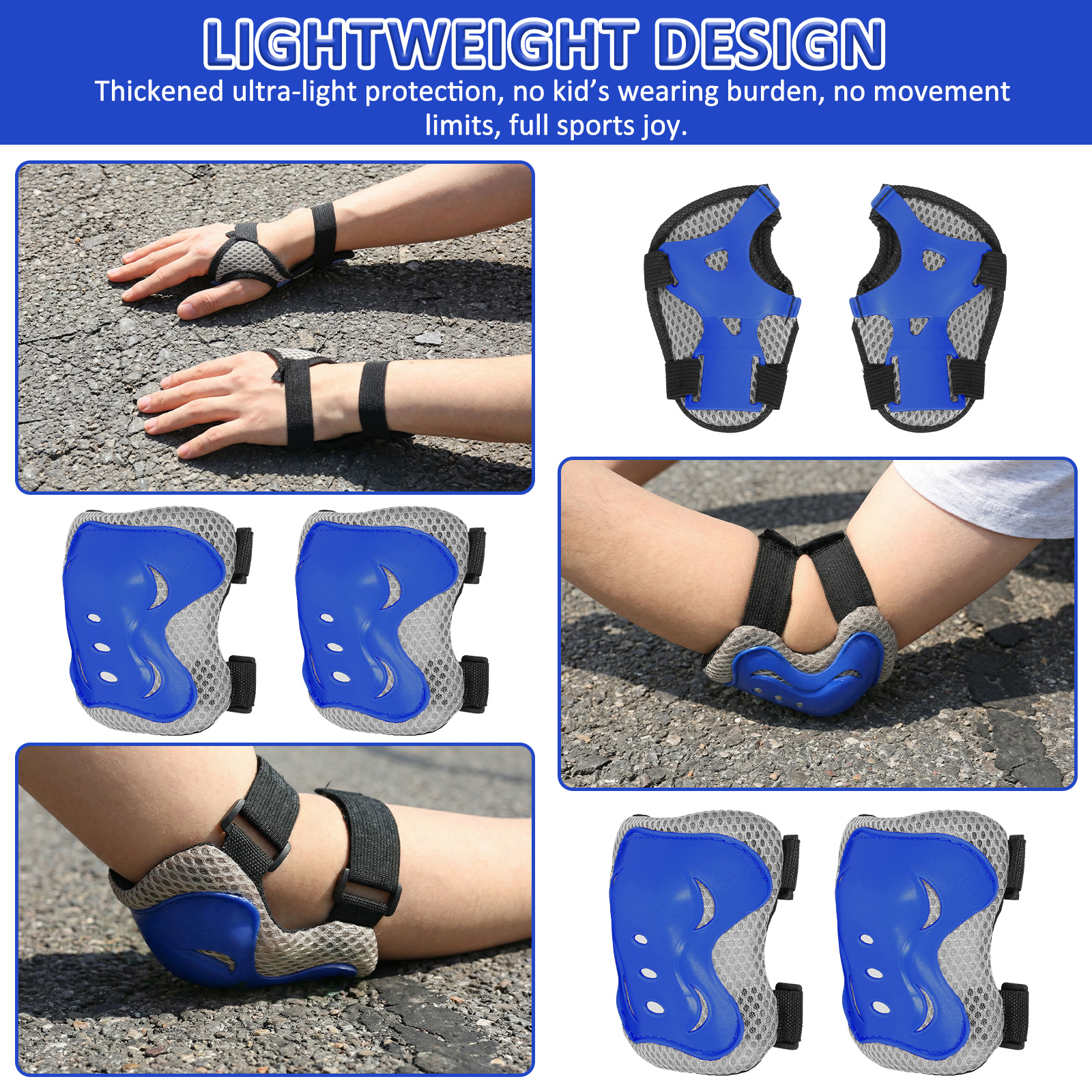 6 in 1 Knee Pads and Elbow Pad - Cycling Gear Padding 评论和价格