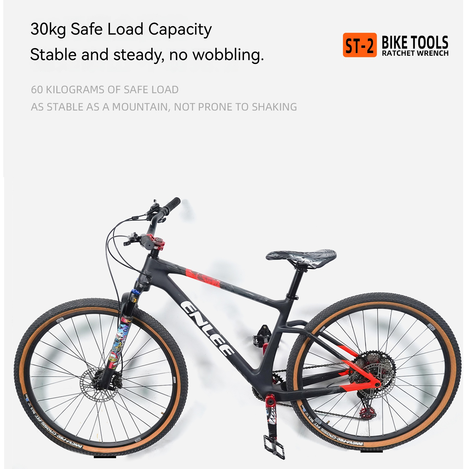 ENLEE Bicycle Rack Wall-Mounte - Cycling Gear Wall Storage 评论和价格