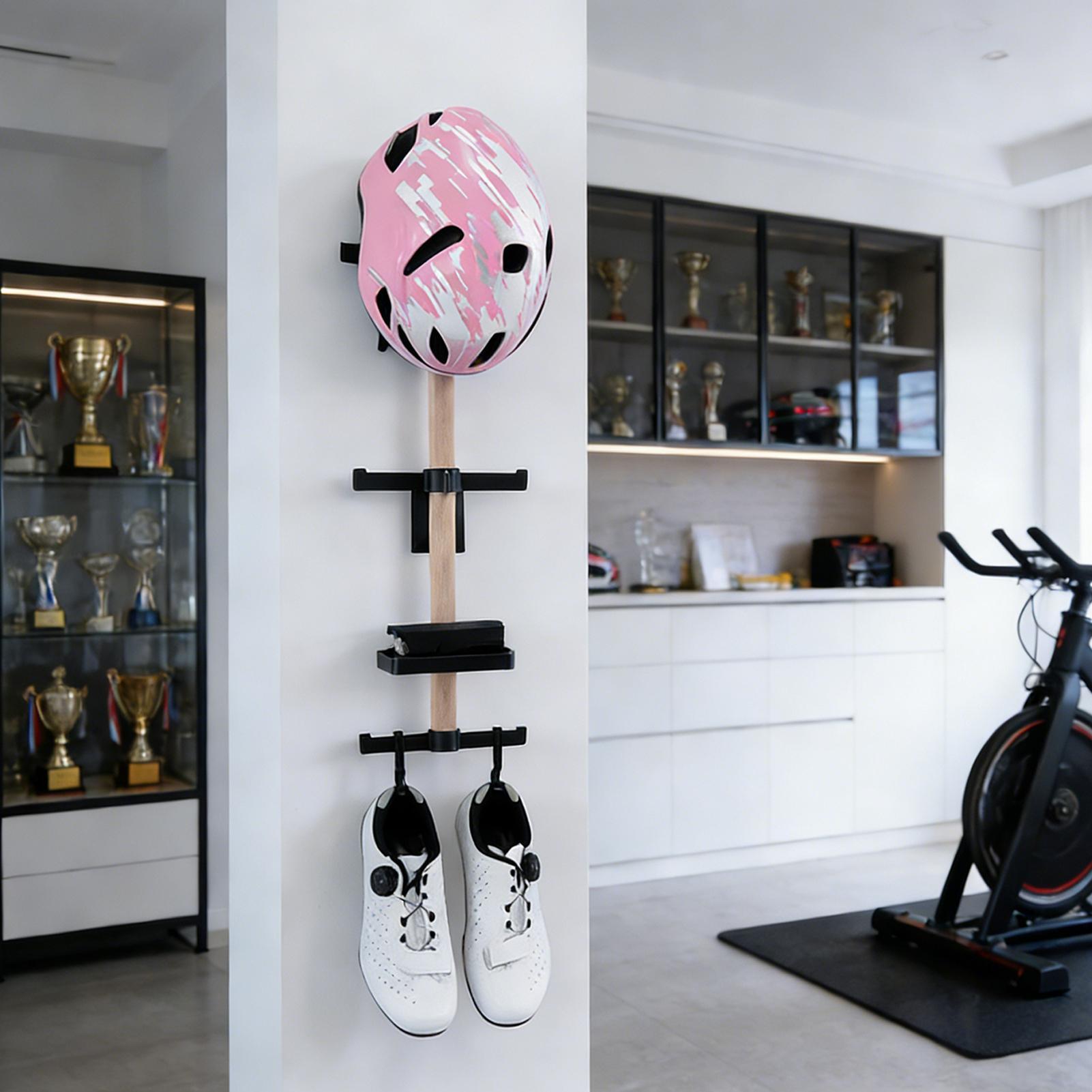 Bike Gear Wall Storage Rack, S - Cycling Gear Organiser 评论和价格