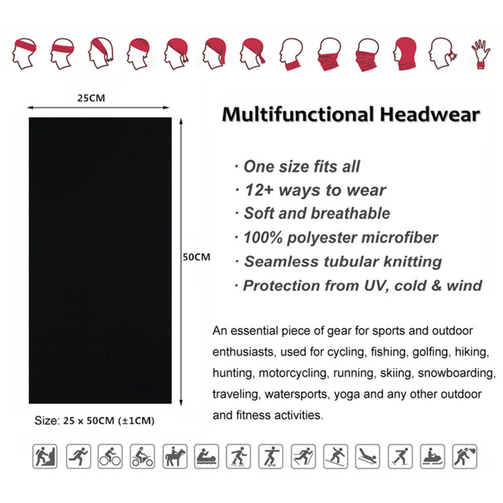 Seamless Solid Color Bandanas  - Cycling Gear Usa 评论和价格