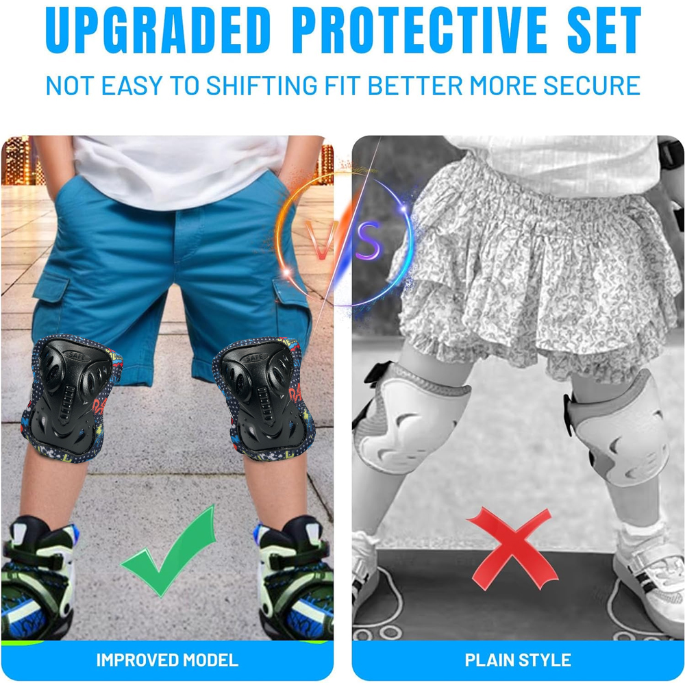 6 in 1 Protective Gear Set, In - Cycling Gear Padding 评论和价格
